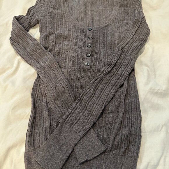 Moda International Mauve/Deep Purple Sweater - Size Small - Picture 4 of 5